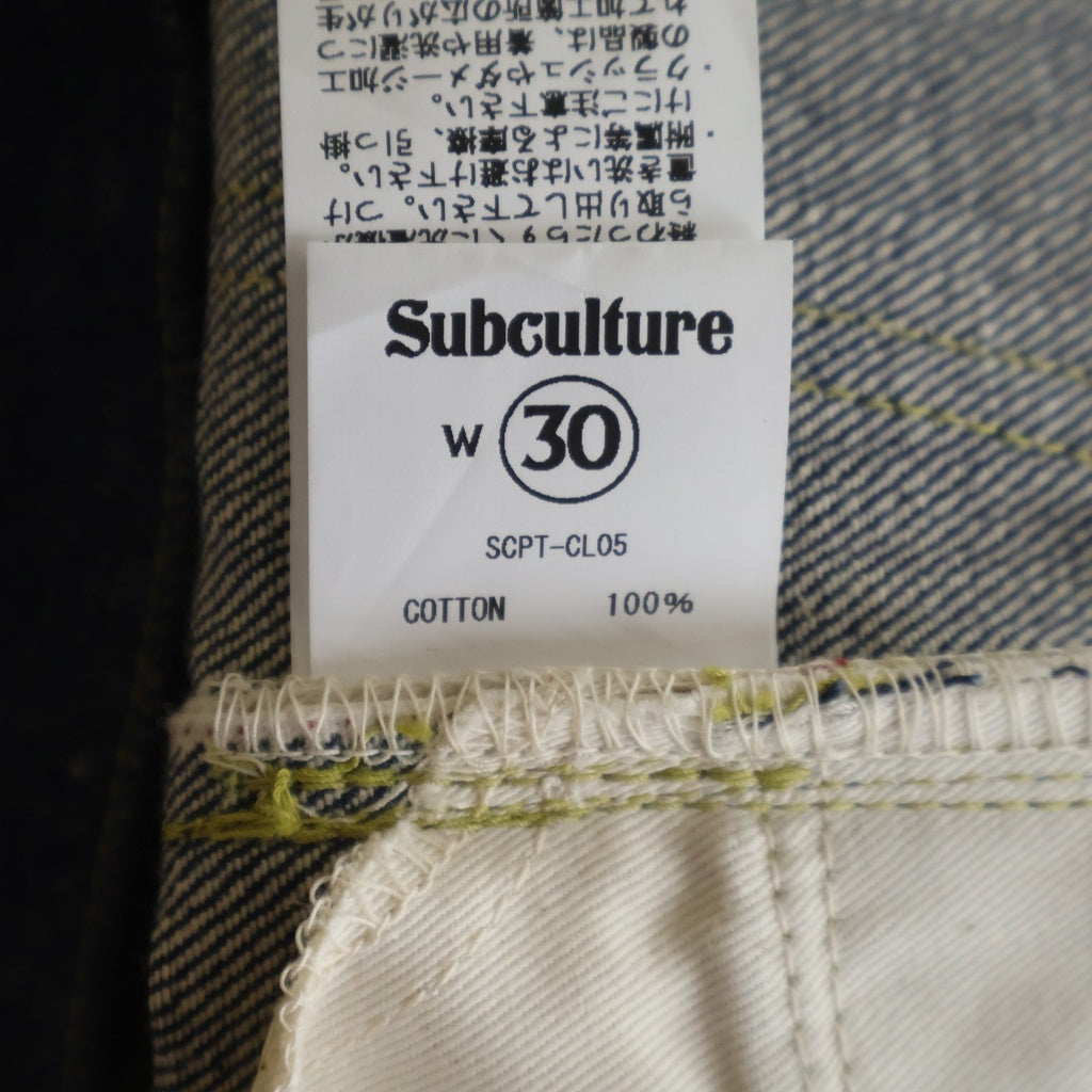 SUBCULTURE(サブカルチャー) Cowboy Denim Pant カウボーイ デニムパンツ インディゴ SCPT-CL05