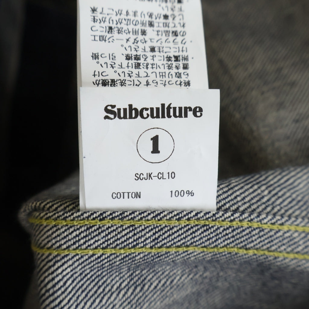 SUBCULTURE(サブカルチャー) Cowboy Denim Jacket カウボーイ デニムジャケット インディゴ SCJK-CL10