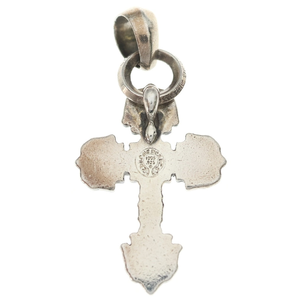 CHROME HEARTS(クロムハーツ) FILIG CROSS-XSM W BALE フィリグリークロスXSベイル wベイル ネックレストップ シルバー BCA262