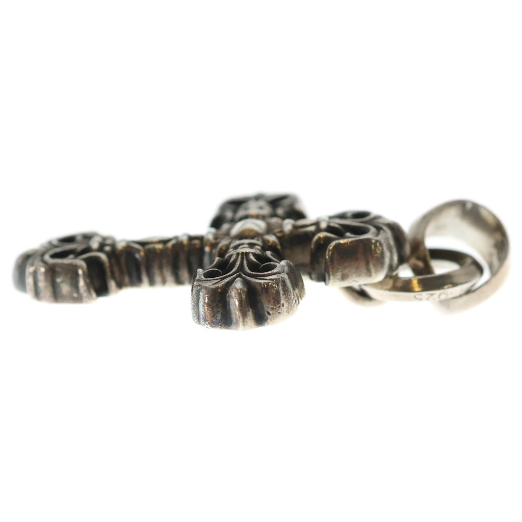 CHROME HEARTS(クロムハーツ) FILIG CROSS-XSM W BALE フィリグリークロスXSベイル wベイル ネックレストップ シルバー BCA262