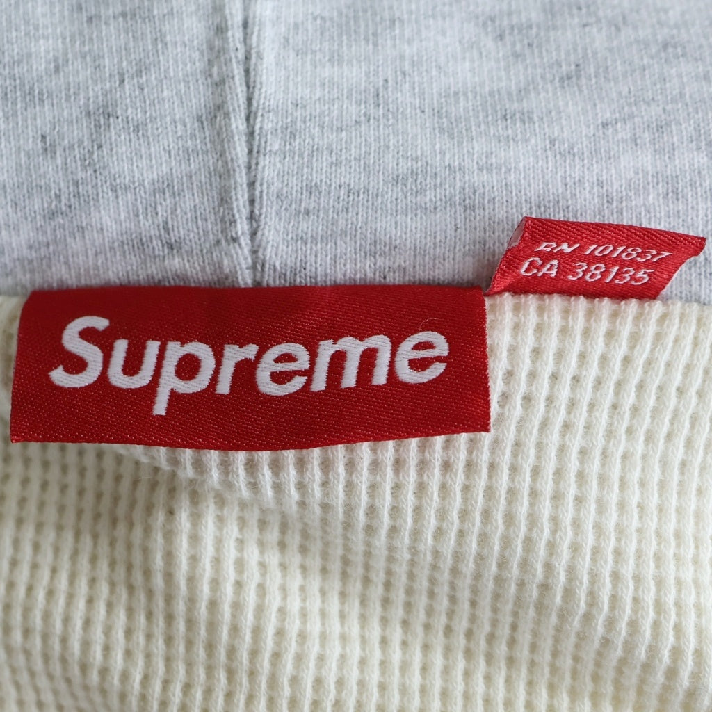 SUPREME(シュプリーム) 25AW Arc Thermal Lined Zip Up Hooded Sweatshirt アーチロゴ 裏地サーマル ジップアップ スウェットパーカー グレー