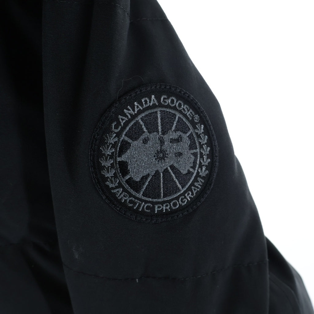 CANADA GOOSE(カナダグース) BLACK LABEL SHELBURNE PARKA ブラックレーベル シェルバーンパーカー ファーフーデッド ロング ダウンジャケット ブラック レディース 3802LB