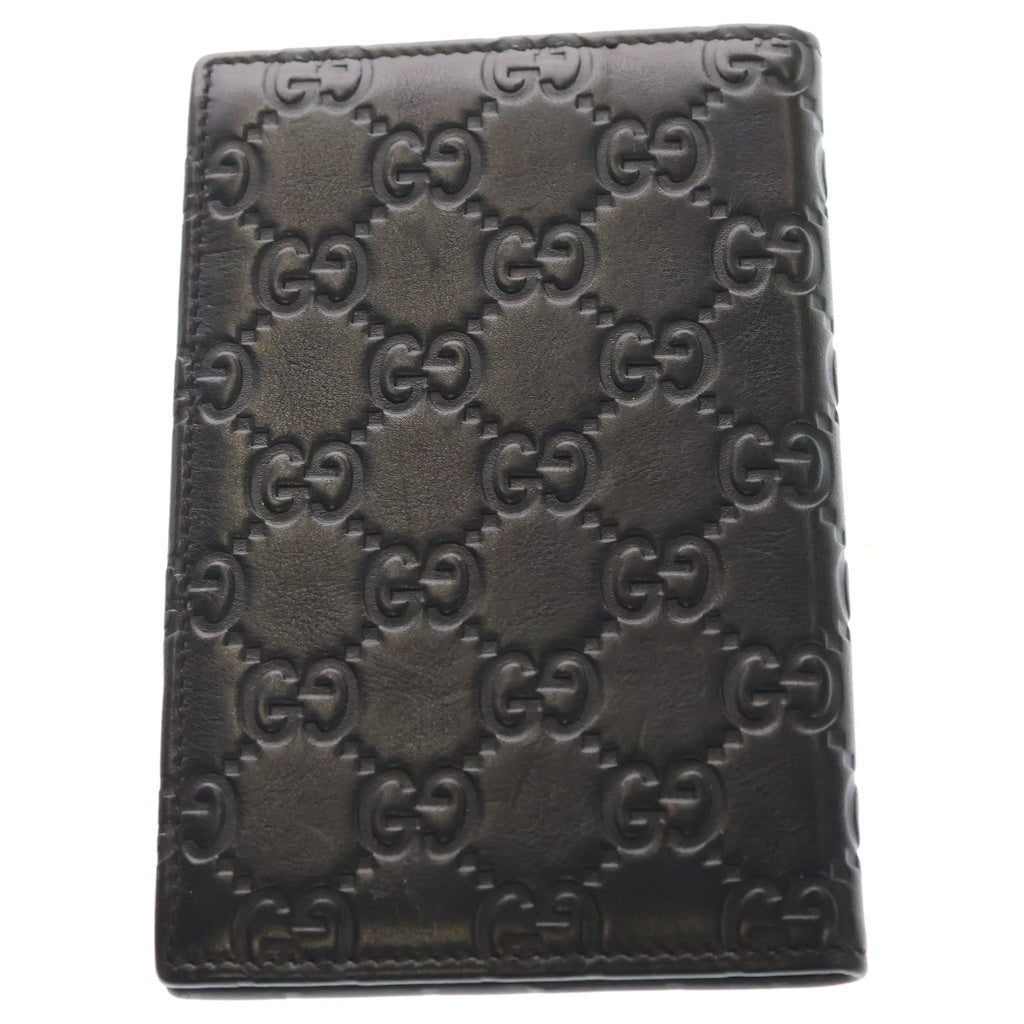 GUCCI(グッチ) シマ カードケース パスポートケース ブラウン 247261