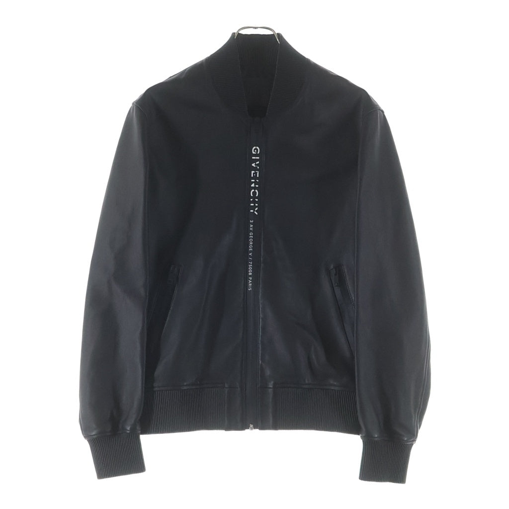 GIVENCHY(ジバンシィ) ジップアップ ラムレザー ボンバージャケット ブルゾン ブラック BM00K660TC