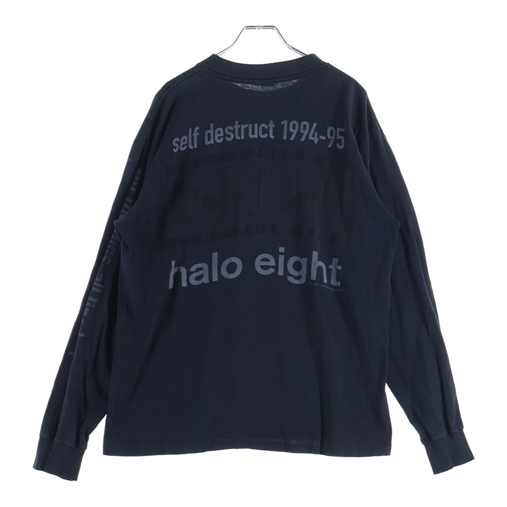 VINTAGE(ヴィンテージ) 90S VINTAGE 1994 NINE INCH NAILS THE DOWNWARD SPIRAL HALO EIGHT L/S TEE ヴィンテージ ナインインチネイルズ ダウンワード ロゴプリント 長袖Tシャツ