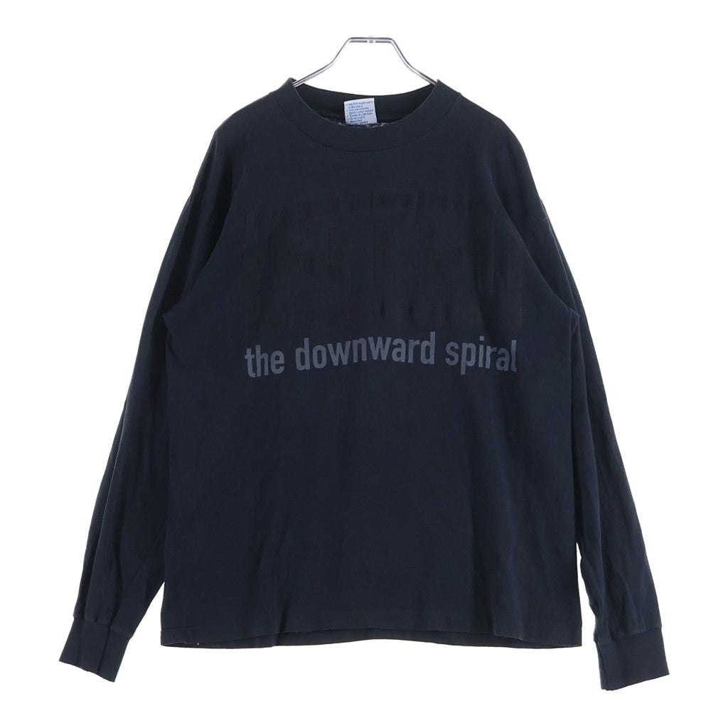 VINTAGE(ヴィンテージ) 90S VINTAGE 1994 NINE INCH NAILS THE DOWNWARD SPIRAL HALO EIGHT L/S TEE ヴィンテージ ナインインチネイルズ ダウンワード ロゴプリント 長袖Tシャツ