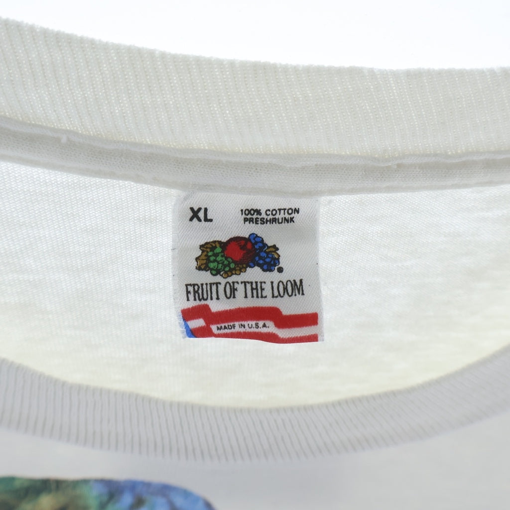 VINTAGE(ヴィンテージ) 80S VINTAGE NEW ORDER TECHNIQUE ヴィンテージ ニューオーダー テクニック 両面 プリント 半袖Tシャツカットソー ホワイト