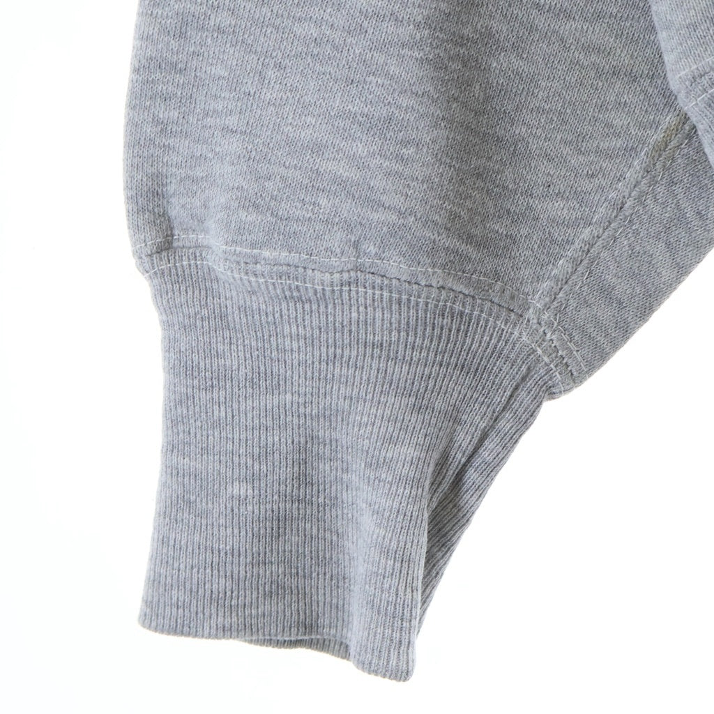 CHAMPION(チャンピオン) 70S VINTAGE REVERSE WEAVE ヴィンテージ リバースウィーブ 青単色タグ カレッジロゴプリント スウェット プルオーバーパーカー グレー
