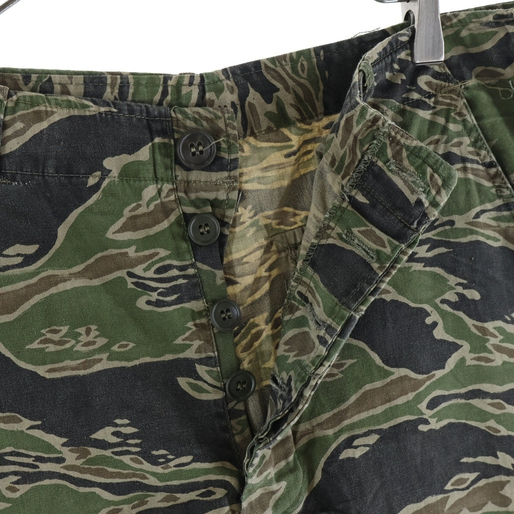 VINTAGE(ヴィンテージ) 60S VINTAGE MILITARY Tiger Stripe Pants ヴィンテージ ミリタリー タイガーカモ ストライプ ベイカー ファティーグ ロングパンツ カーキ