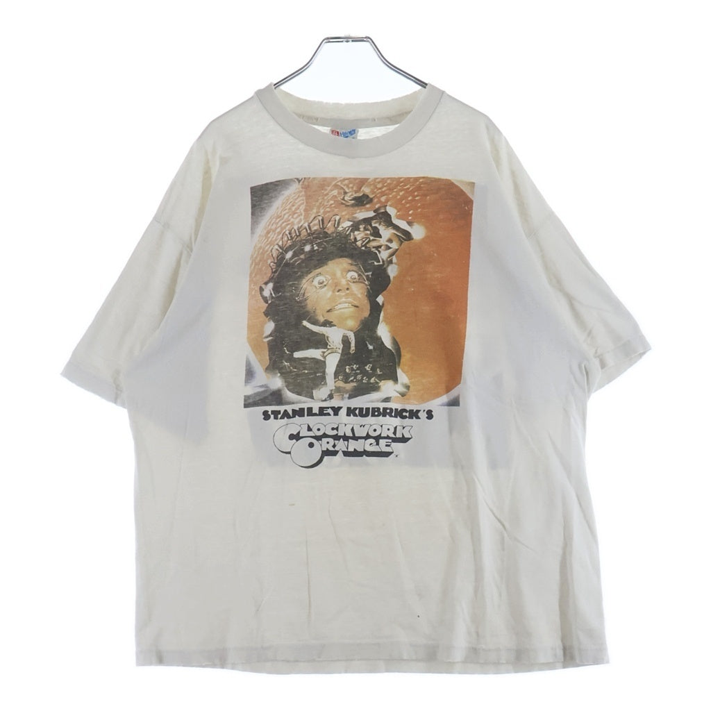 VINTAGE(ヴィンテージ) 90S VINTAGE Clockwork Orange Stanley Kubrick T-Shirt 時計仕掛けのオレンジ 両面 フォトプリント半袖Tシャツカットソーホワイト