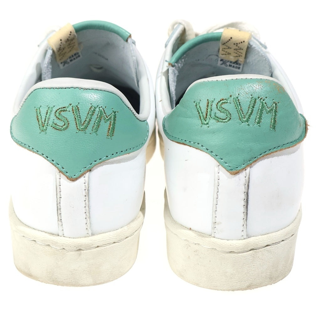 VISVIM(ヴィスヴィム) CORDA-FOLK レザー ローカットスニーカーホワイト/グリーン
