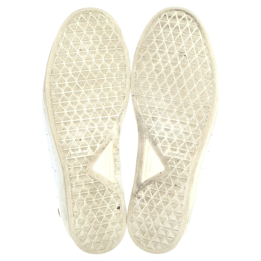 VISVIM(ヴィスヴィム) CORDA-FOLK レザー ローカットスニーカーホワイト/グリーン