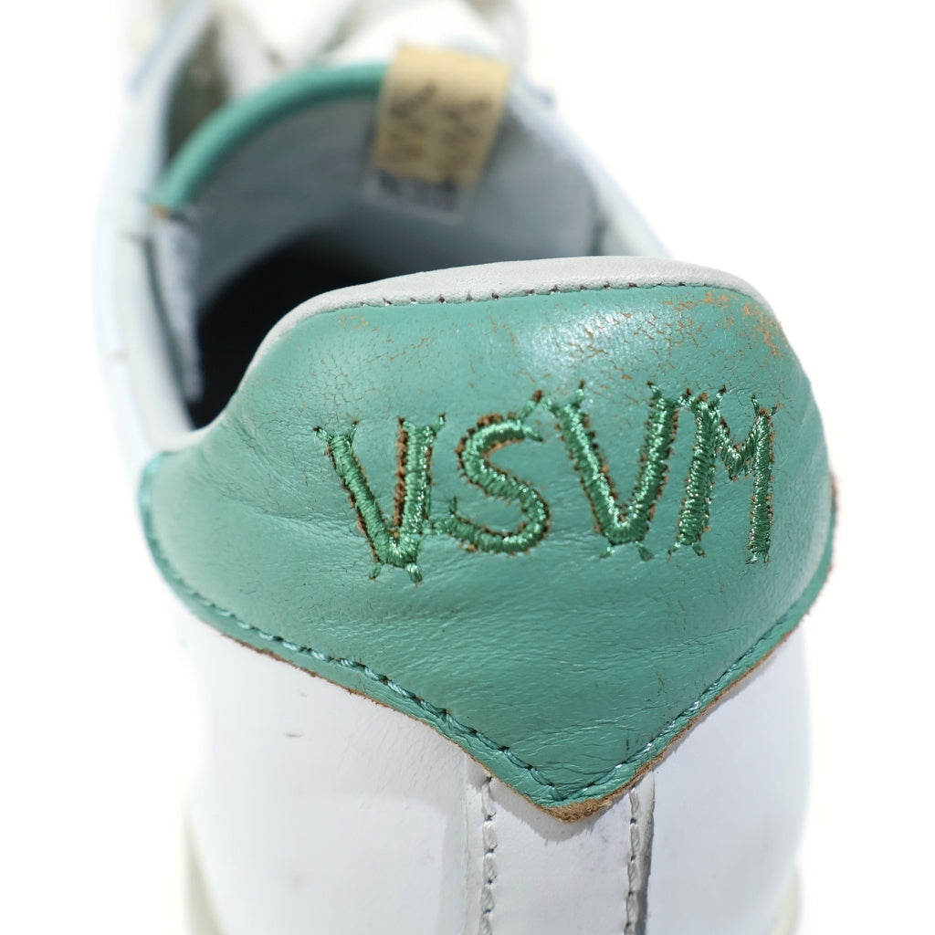 VISVIM(ヴィスヴィム) CORDA-FOLK レザー ローカットスニーカーホワイト/グリーン