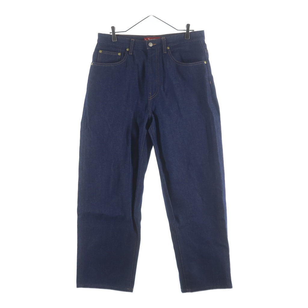 SUPREME(シュプリーム) 25SS Rigid Baggy Selvedge Jean クラシックロゴ刺繍 リジッド バギー セルビッジ ジーンズ デニムパンツ インディゴ
