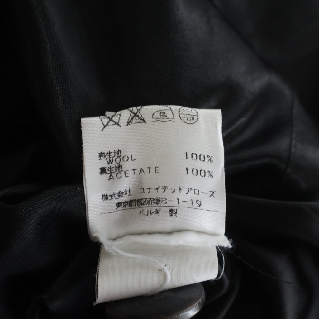 NO BRAND(ノーブランド) KRIS VAN ASSCHE（クリス ヴァン アッシュ）ウール トレンチコート ブラック 1179-343-3010