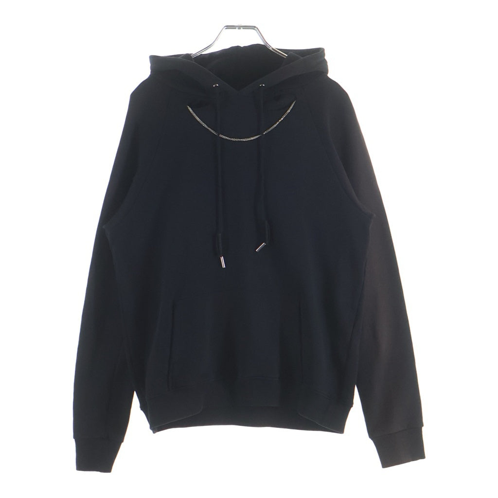SAINT LAURENT PARIS(サンローランパリ) 13AW チェーン装飾 スウェット プルオーバーパーカー ブラック 330572 Y2BM1