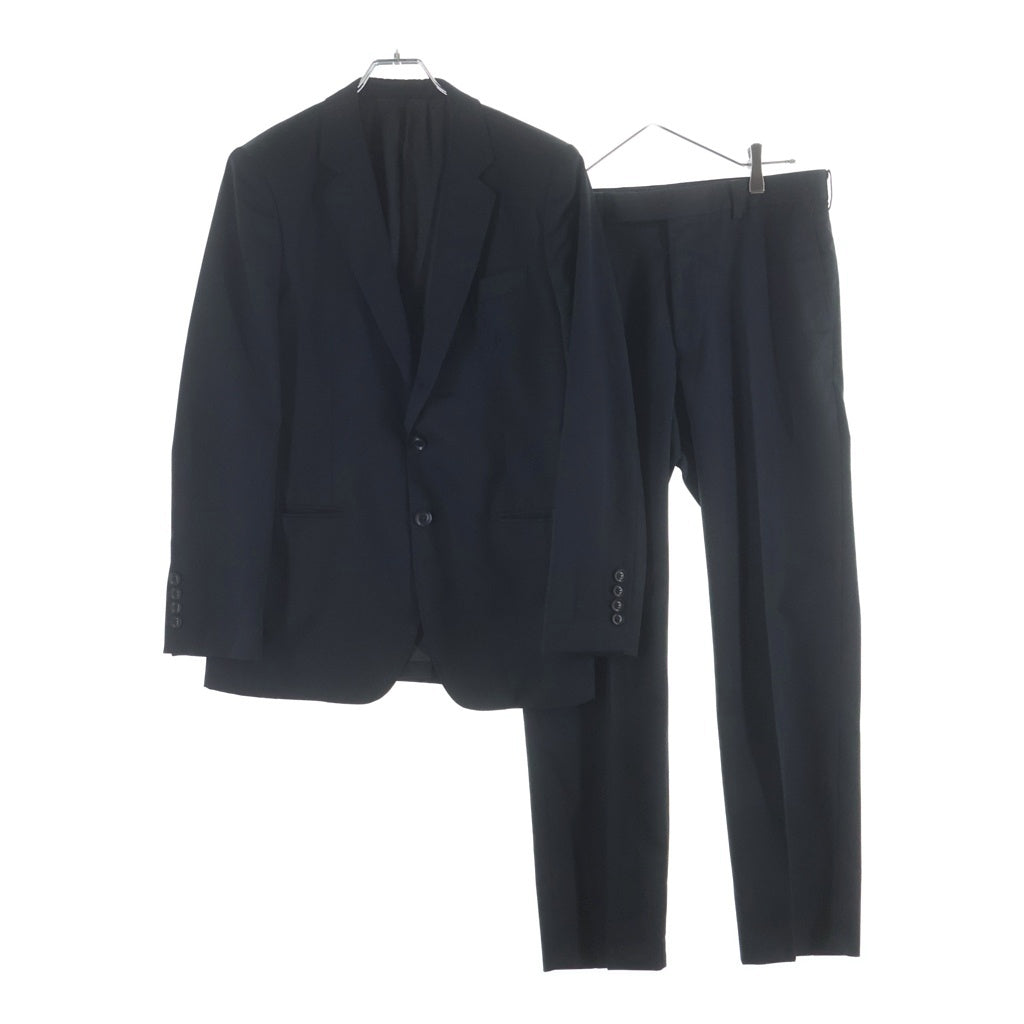 JOHN LAWRENCE SULLIVAN(ジョンローレンスサリバン) WOOL 2B SINGLE BREASTED JACKET ウール シングルブレスト テーラードジャケット スラックスパンツ ブラック セットアップ JLS-01-09 JLS-01-08