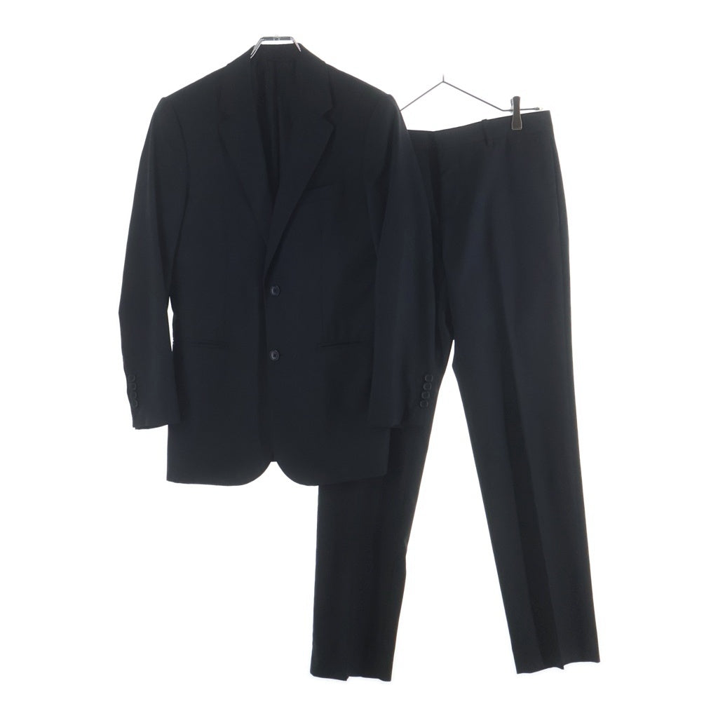 BALENCIAGA(バレンシアガ) WOOL 2B SINGLE BREASTED JACKET ウール シングルブレスト テーラードジャケット スラックスパンツ ブラック セットアップ 284672 TA108