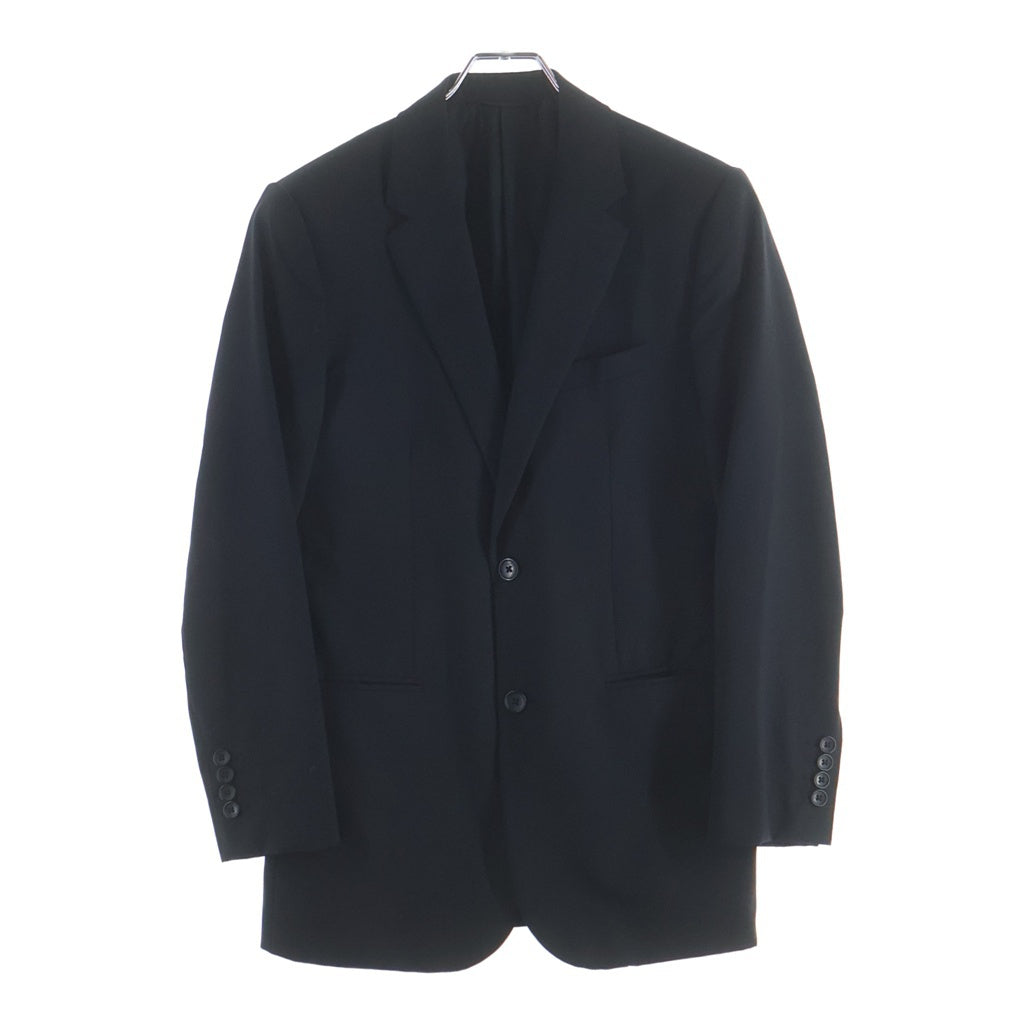 BALENCIAGA(バレンシアガ) WOOL 2B SINGLE BREASTED JACKET ウール シングルブレスト テーラードジャケット スラックスパンツ ブラック セットアップ 284672 TA108