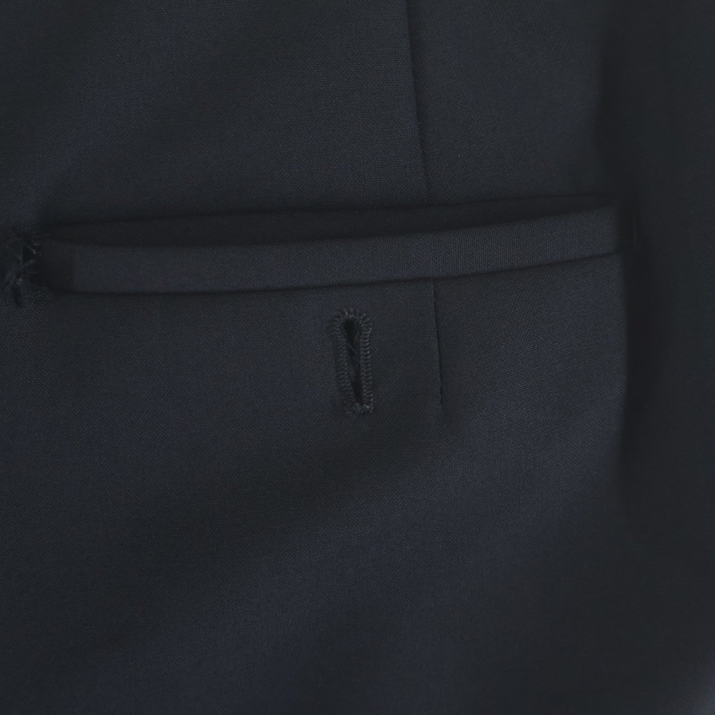 BALENCIAGA(バレンシアガ) WOOL 2B SINGLE BREASTED JACKET ウール シングルブレスト テーラードジャケット スラックスパンツ ブラック セットアップ 284672 TA108