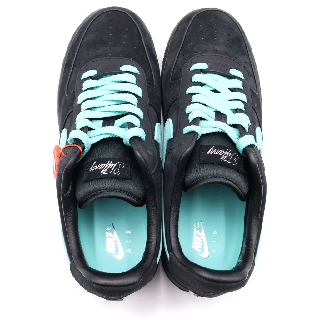 NIKE(ナイキ) ×TIFFANY&CO AIR FORCE 1 LOW 1837 BLACK DZ1382-001 ティファニー エアフォース1 ローカットスニーカー ブラック US8/26cm