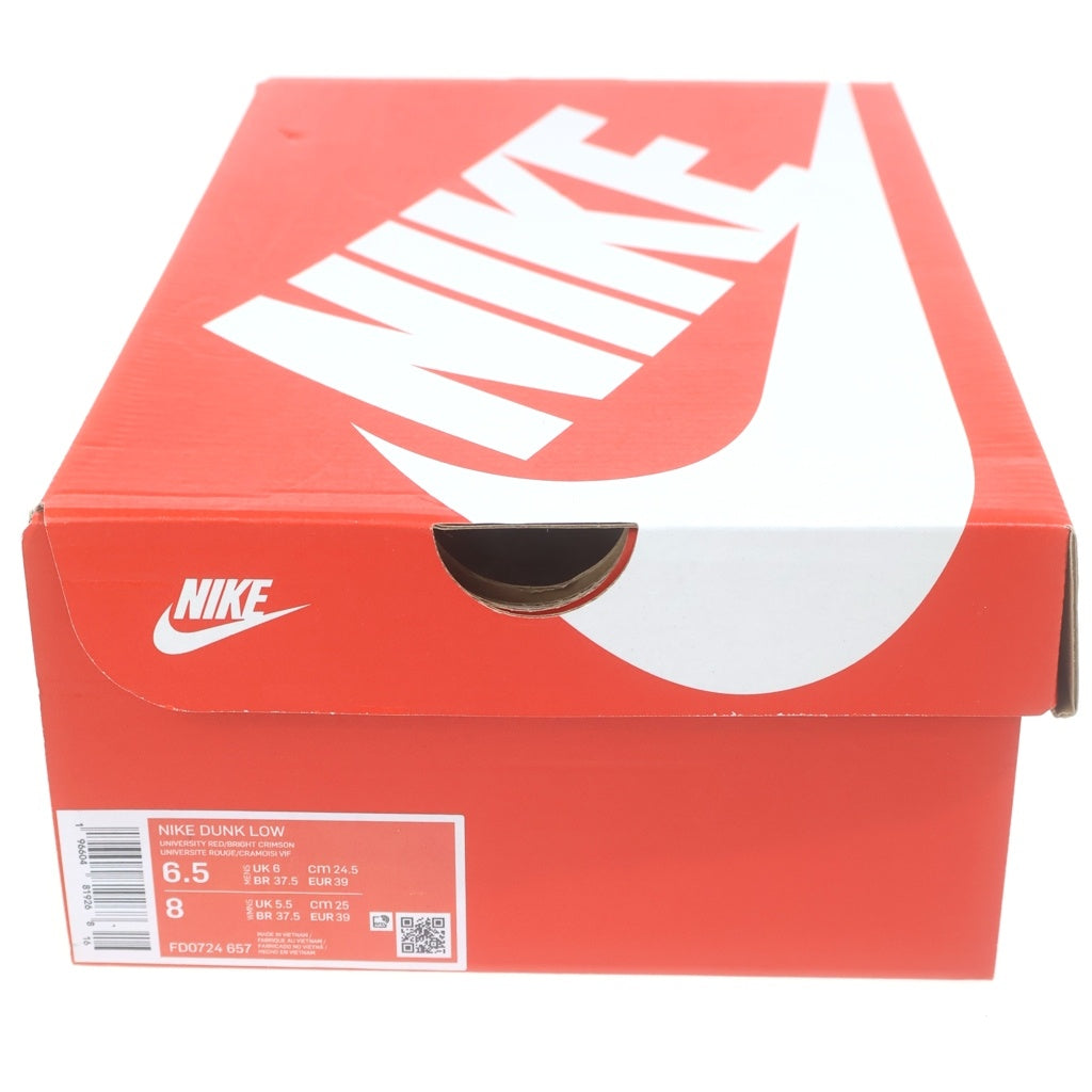 NIKE(ナイキ) DUNK LOW ATL FD0724-657 ダンク ローカットスニーカー レッド US6.5/24.5cm レディース
