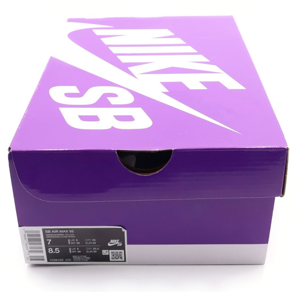 NIKE SB(ナイキエスビー) ×Eric Koston AIR MAX 95 Obsidian and Speed Yellow エリック・コストン エアマックス95 ローカットスニーカー US7/25cm HQ8492-400