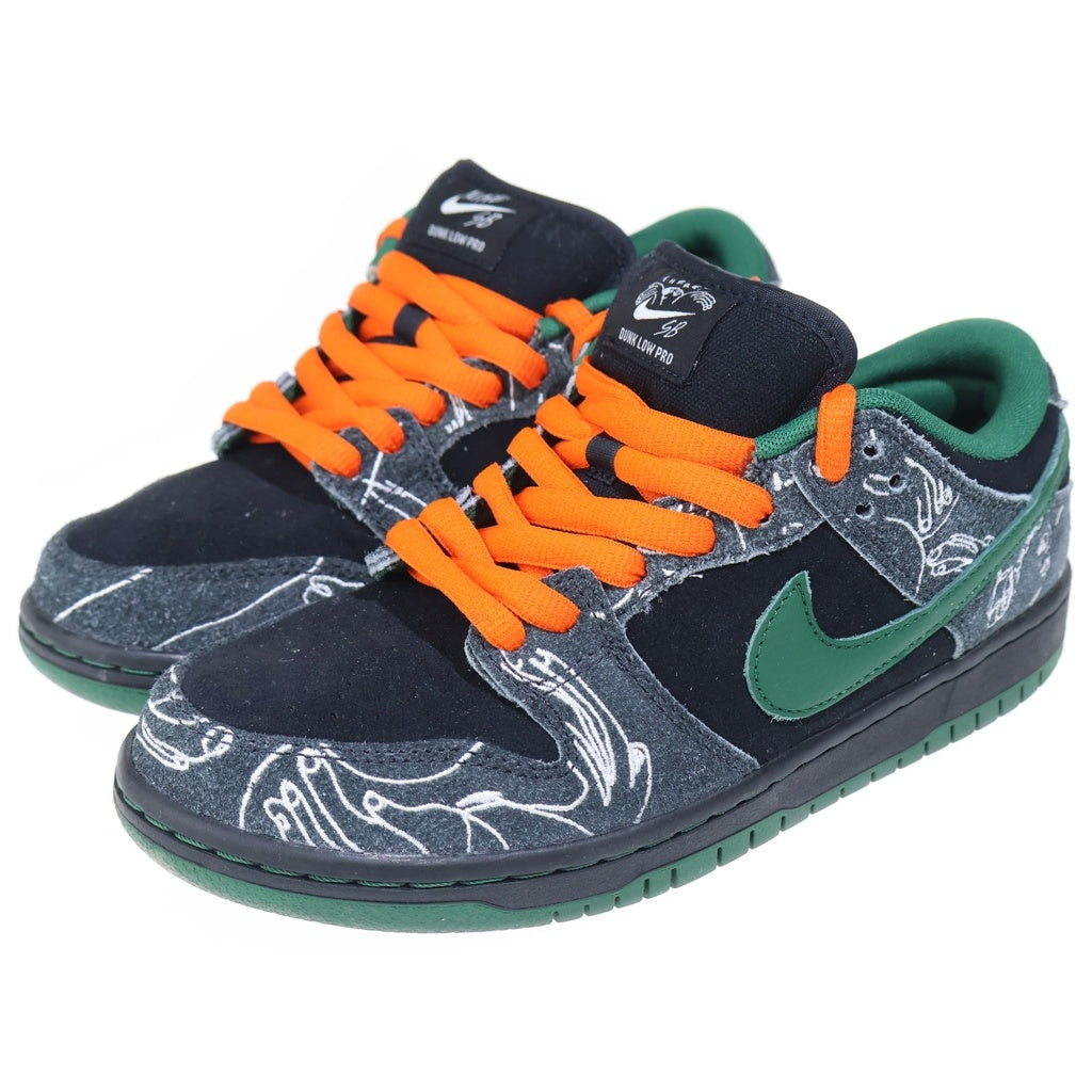 NIKE SB(ナイキエスビー) ×There Skateboards Dunk Low Pro HF7743-001 ゼアスケートボード ローカットスニーカー グリーン/グレー US6.5/24.5cm レディース
