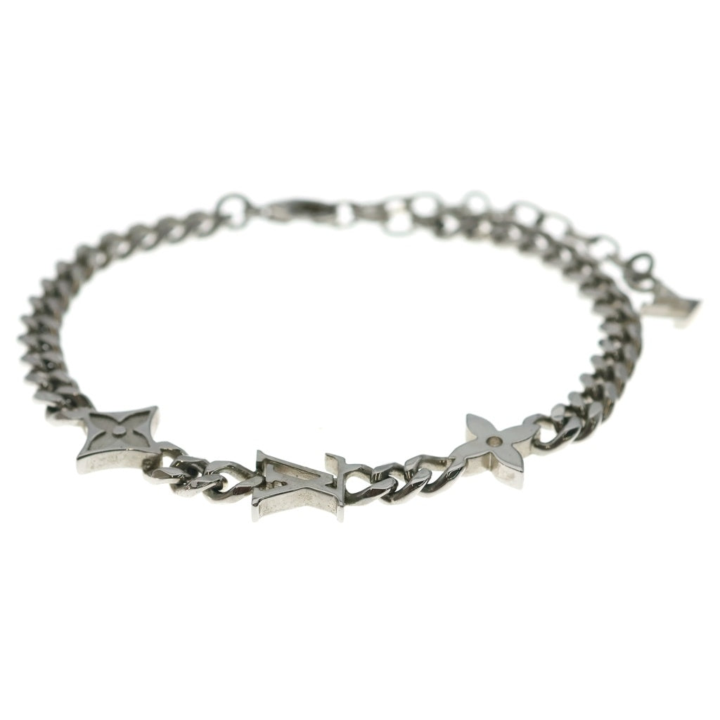 LOUIS VUITTON(ルイヴィトン) モノグラム ロウ メタル ブレスレット シルバー M1407A RM1294