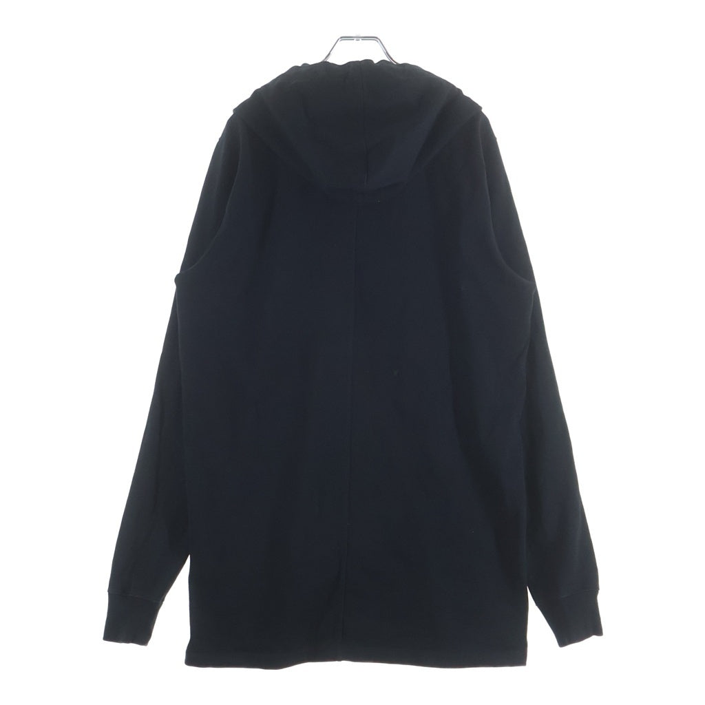 Rick Owens(リックオウエンス) 17SS POPOVER HOODY ポップオーバー コットン フーディ プルオーバーパーカー ブラック RU17S9285-BA