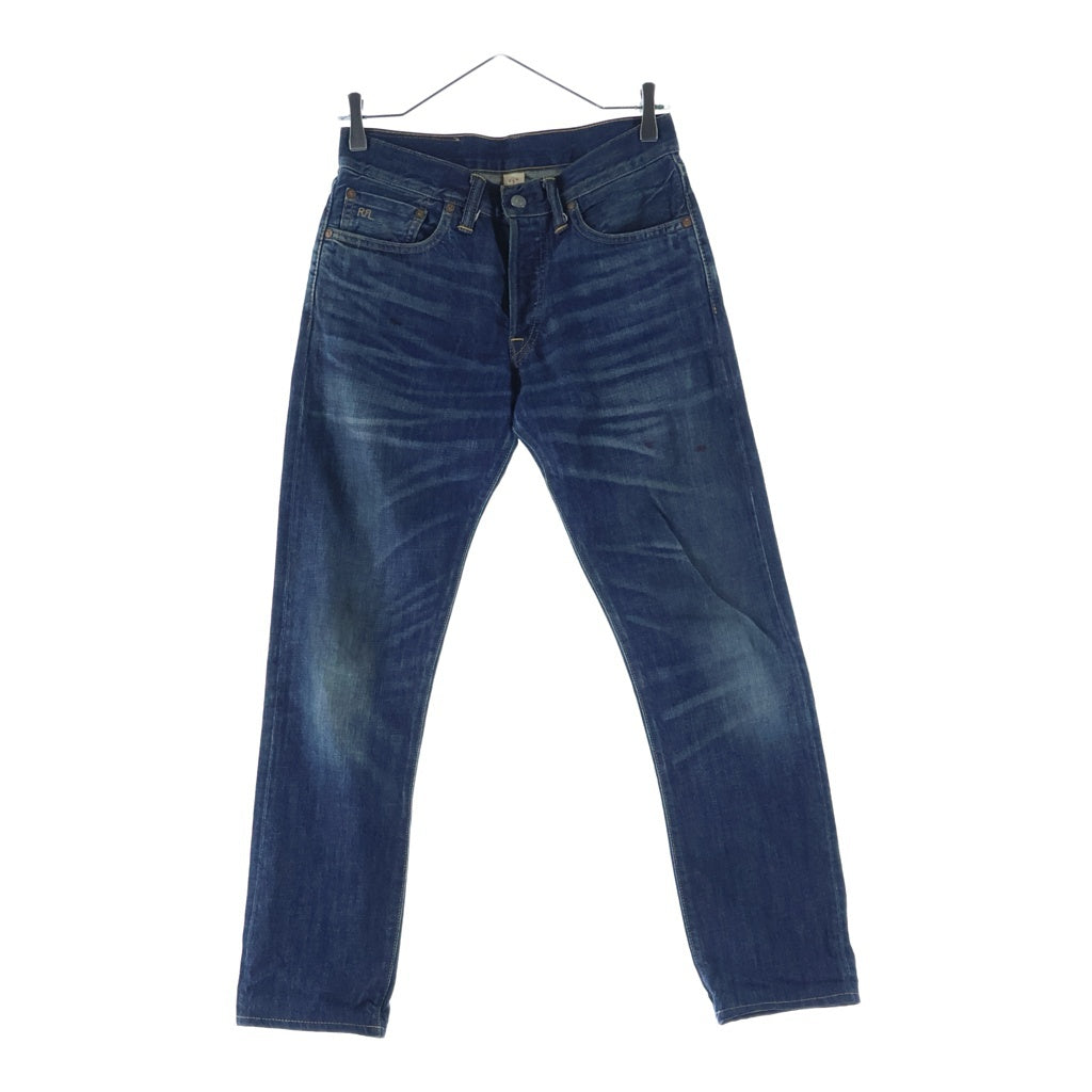 RRL(ダブルアールエル) SLIM NARROW JEANS スリム ナロー ウーブン加工 ボタンフライ デニムパンツ インディゴ 782559122002