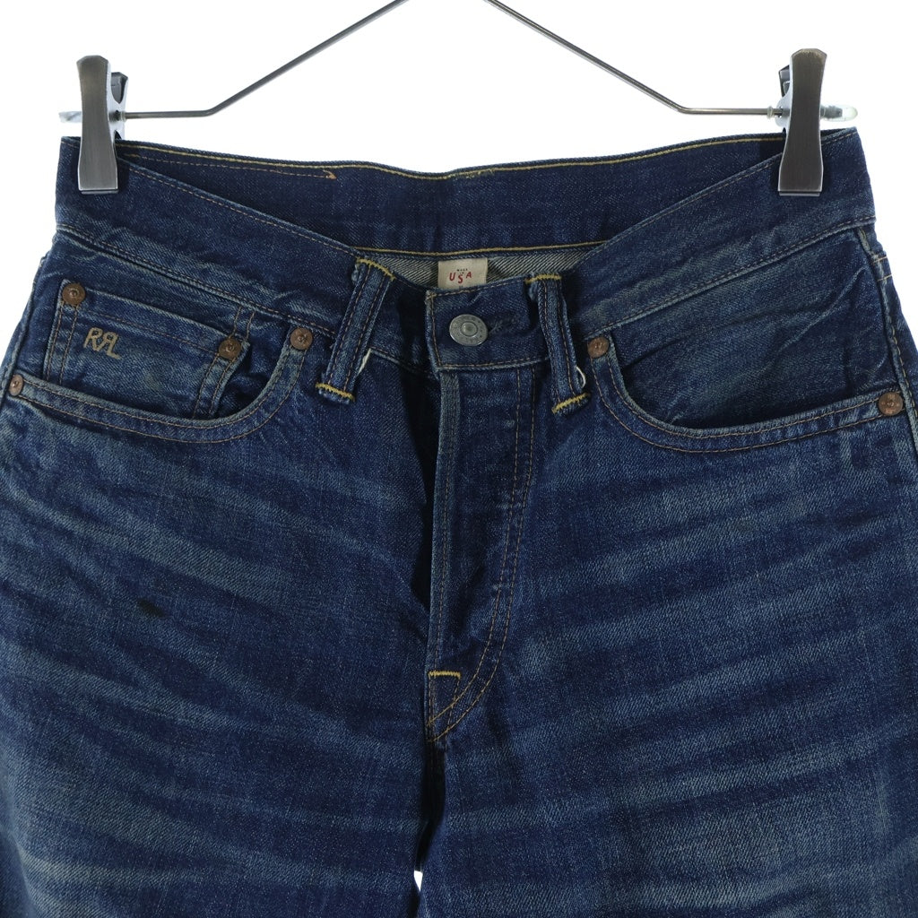 RRL(ダブルアールエル) SLIM NARROW JEANS スリム ナロー ウーブン加工 ボタンフライ デニムパンツ インディゴ 782559122002