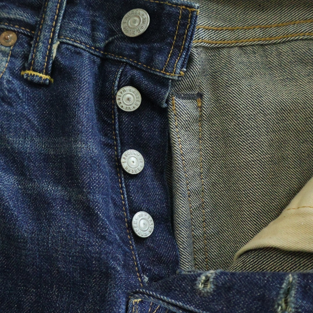 RRL(ダブルアールエル) SLIM NARROW JEANS スリム ナロー ウーブン加工 ボタンフライ デニムパンツ インディゴ 782559122002