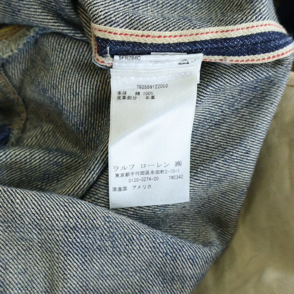 RRL(ダブルアールエル) SLIM NARROW JEANS スリム ナロー ウーブン加工 ボタンフライ デニムパンツ インディゴ 782559122002