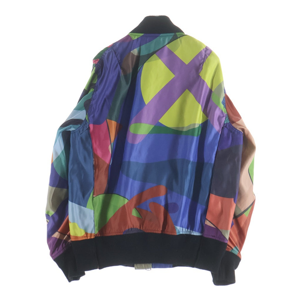 Sacai(サカイ) 21AW ×KAWS MA-1 BLOUSON MULTI カウズ ナイロン カモフラ フライトジャケット ブルゾン マルチ 21-02562M