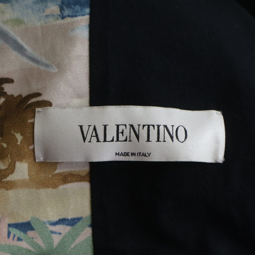 VALENTINO(ヴァレンティノ) レーヨン トロピカル 総柄 スーベニアジャケット スタジャン ブルゾン マルチ KV4CISA03DW
