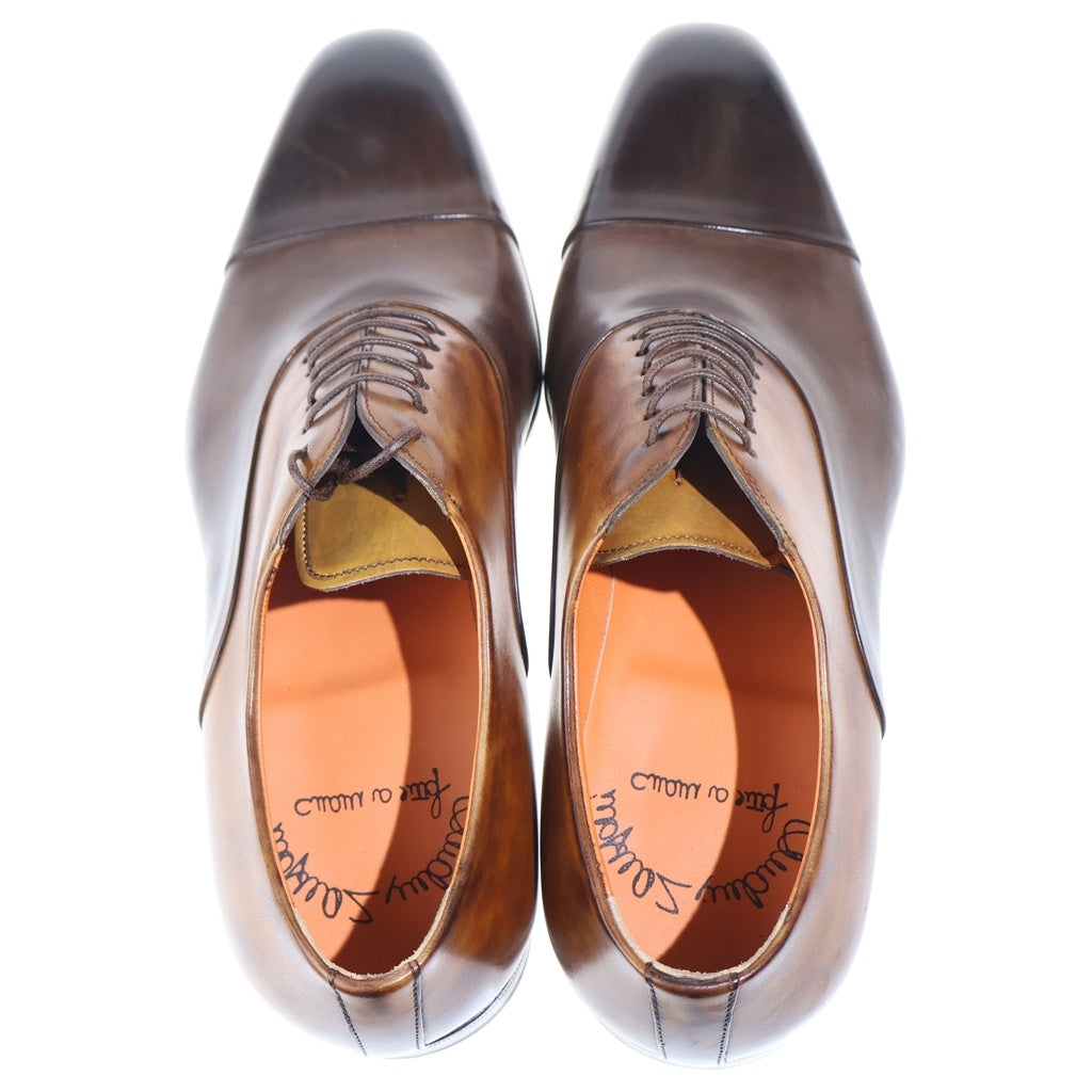 Santoni(サントーニ) ストレートチップ レザー ビジネスシューズ ドレスシューズ ブラウン 6365