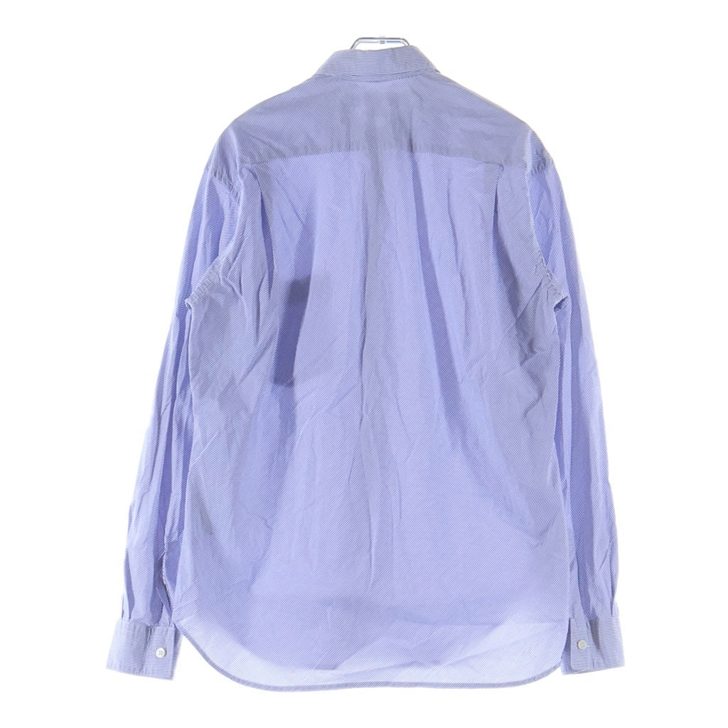 COMME des GARCONS SHIRT(コムデギャルソンシャツ) FOREVERライン レジメンタルストライプ コットン 長袖シャツ ブルー CDGS2BS
