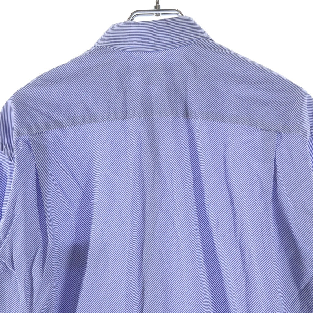 COMME des GARCONS SHIRT(コムデギャルソンシャツ) FOREVERライン レジメンタルストライプ コットン 長袖シャツ ブルー CDGS2BS