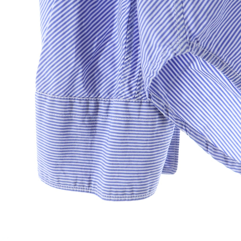 COMME des GARCONS SHIRT(コムデギャルソンシャツ) FOREVERライン レジメンタルストライプ コットン 長袖シャツ ブルー CDGS2BS