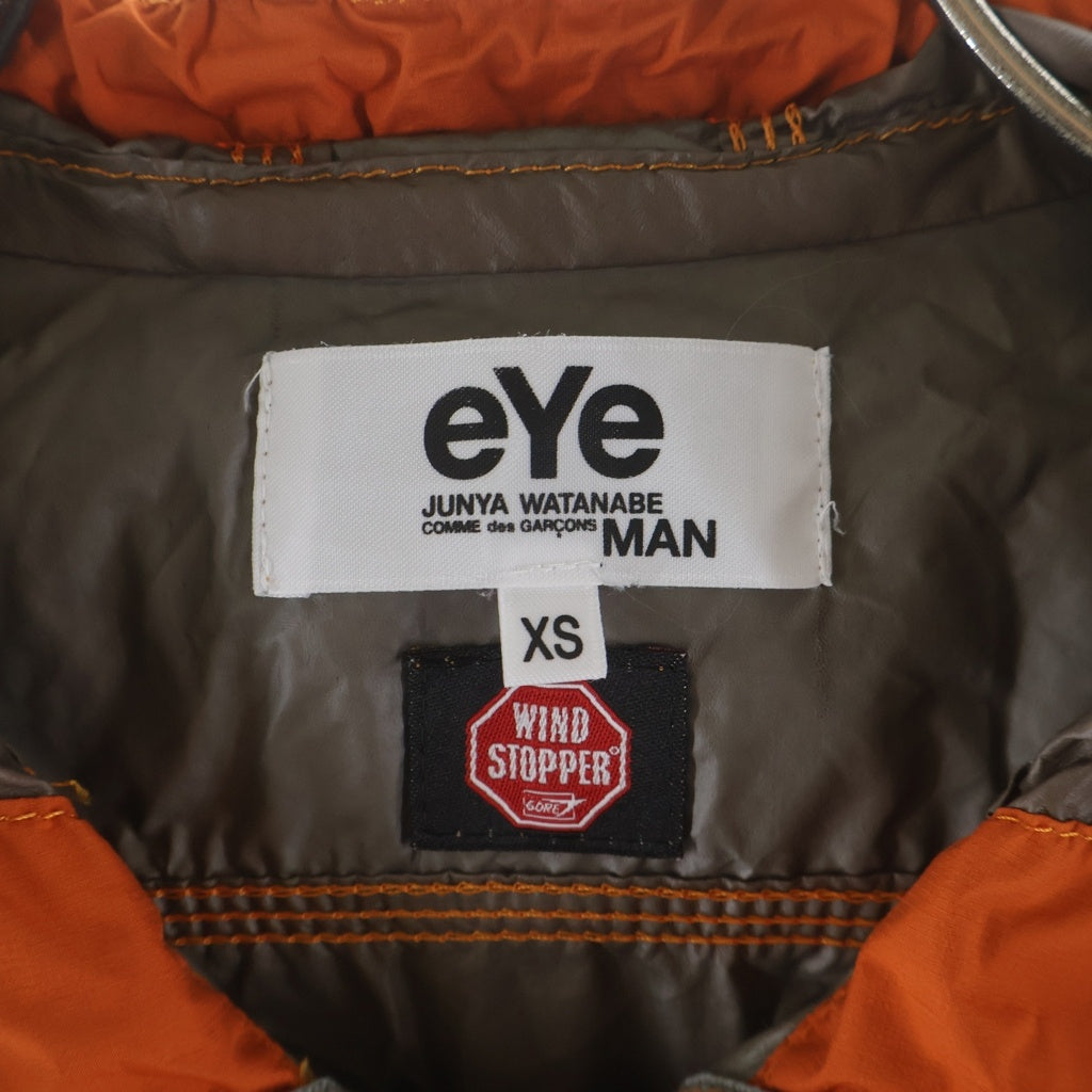 eYe COMME des GARCONS JUNYA WATANABE MAN(アイ コム デ ギャルソン ジュンヤ ワタナベ マン) WINDSTOPPER ウィンドストッパー ナイロン マウンテンパーカー ジャケット グレー/オレンジ WE-J909 AD2009