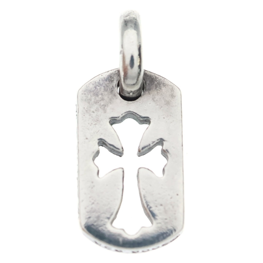 CHROME HEARTS(クロムハーツ) DT TNY CO CRS タイニーカットアウトクロスドッグタグ チャーム ペンダントトップ シルバー BCA252