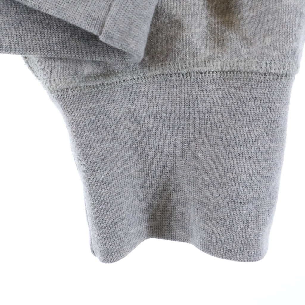 VISVIM(ヴィスヴィム) 23AW COURT SWEAT L/S C/WS カシミヤ混 クルーネック コートスウェット トレーナー グレー