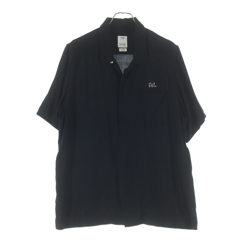VISVIM(ヴィスヴィム) 20SS FREE EDGE SHIRT S/S 半袖 レーヨンシャツ ブラック