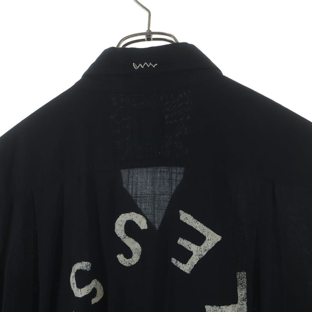 VISVIM(ヴィスヴィム) 20SS FREE EDGE SHIRT S/S 半袖 レーヨンシャツ ブラック