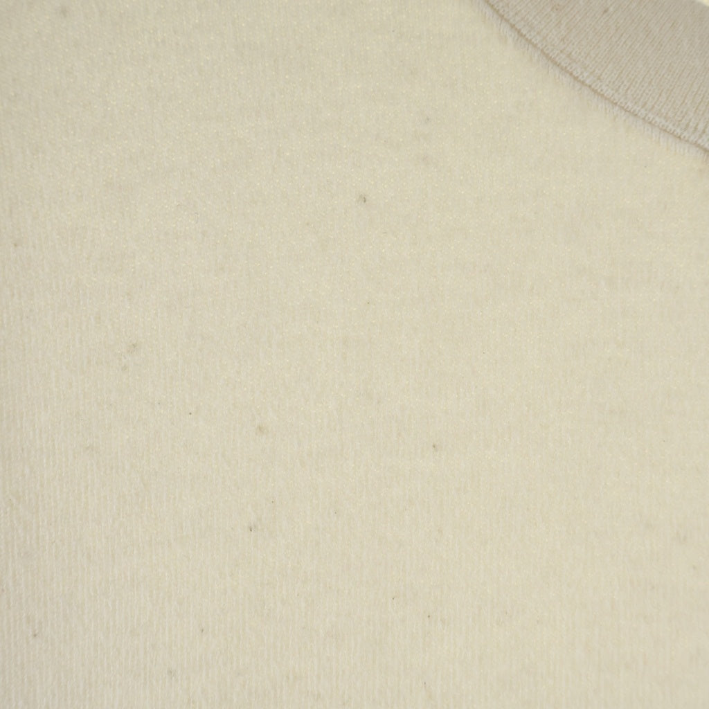 VISVIM(ヴィスヴィム) 24SS COURT SWEAT L/S C/WS カシミヤ混 クルーネック コートスウェット トレーナー アイボリー