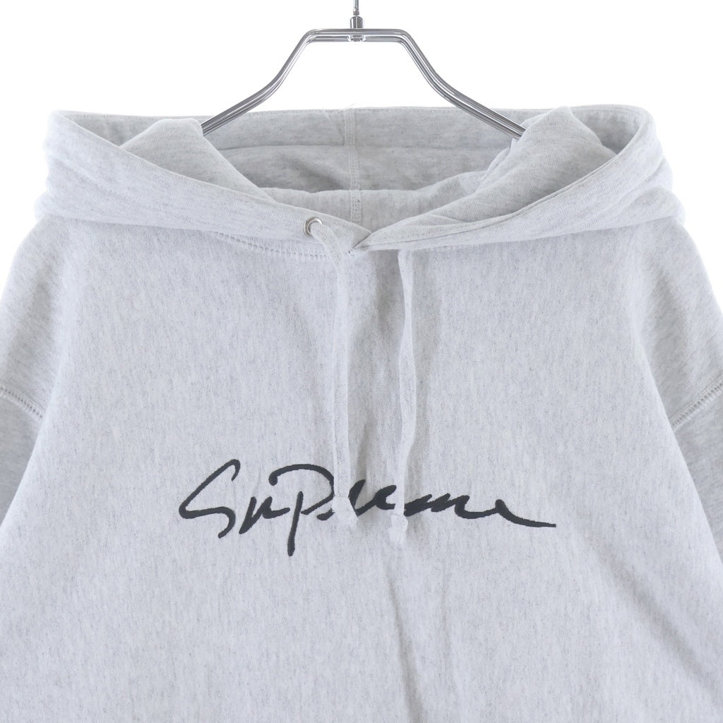 SUPREME(シュプリーム) 18AW Classic Script Hooded Sweatshirt スウェット プルオーバー パーカー グレー