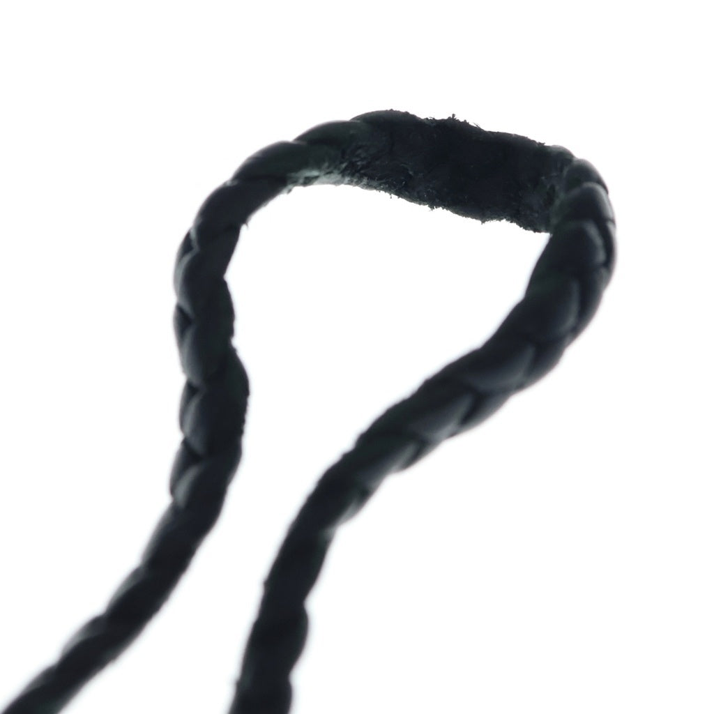 CHROME HEARTS(クロムハーツ) LEATHER BRAID レザーブレード ボロチップ ブラック/シルバー