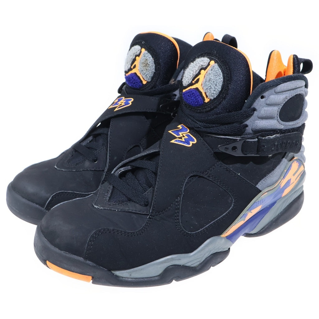 NIKE(ナイキ) AIR JORDAN 8 RETRO Phoenix Suns エアジョーダン レトロ フェニックス サンズ ハイカットスニーカー ブラック US9/27cm 305381-043
