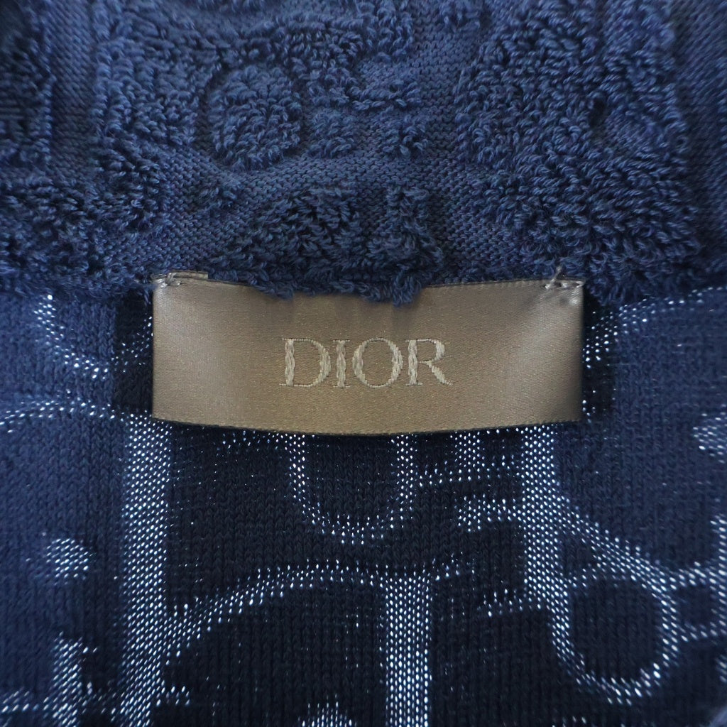 DIOR(ディオール) オブリークジャガード パイル地 半袖 ポロシャツ ネイビー 113J812A0614